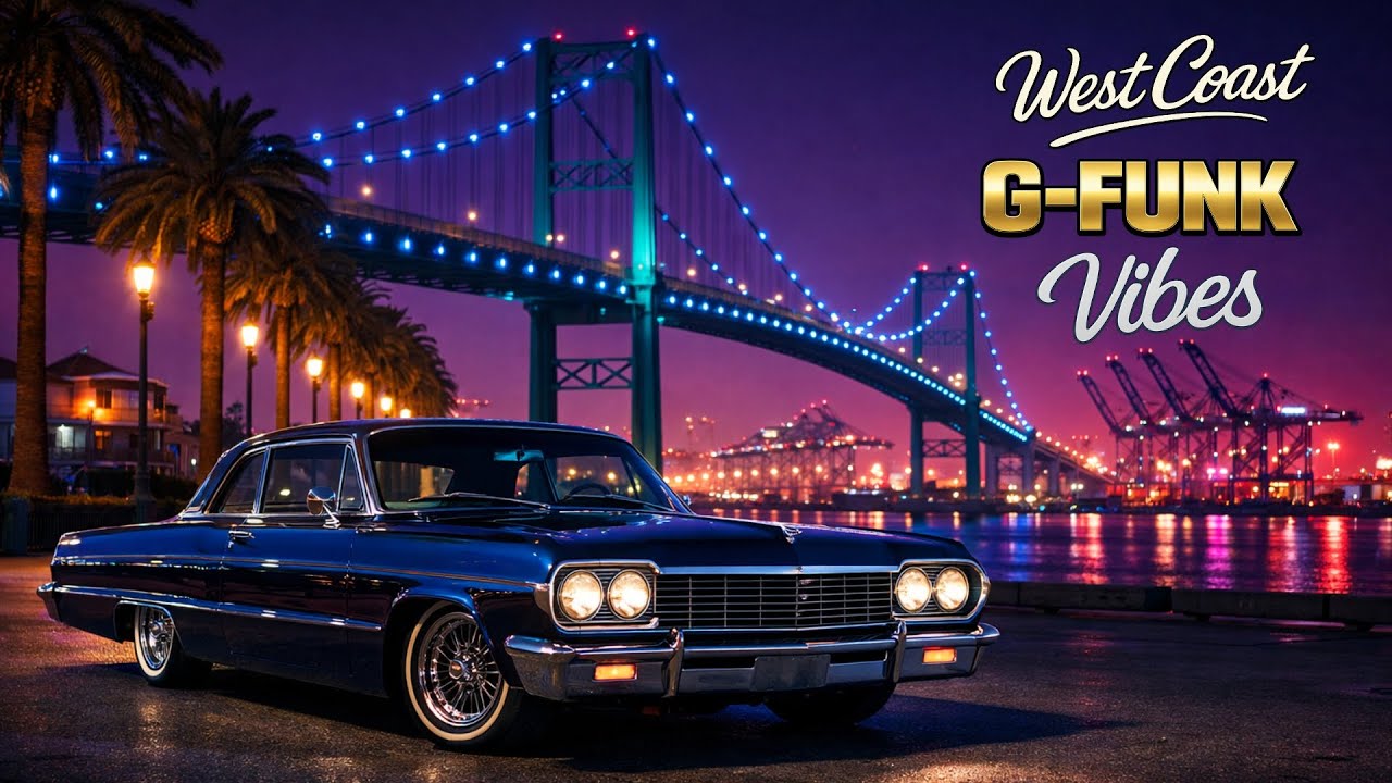 West Coast G Funk Vibes 🌙 Midnight Cruise – Neon Harbor Rollin’