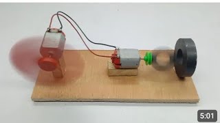 100% self running free energy run device with DC motor and magnet 🧲