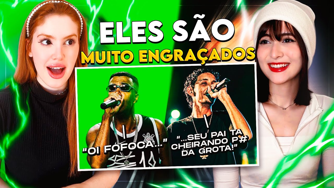 REACT PARÓDIAS NAS BATALHAS DE RIMA! 🎙️ | CR Reacts