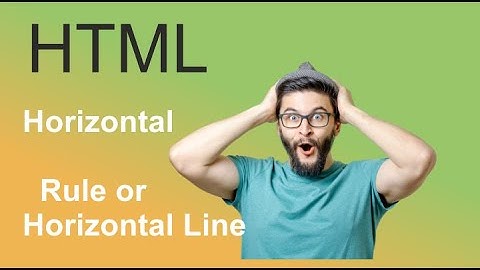 Horizontal Rule or Horizontal Line using hr Tag in HTML [Hindi/Urdu]
