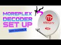 Moreplex tv decoder set up and channels