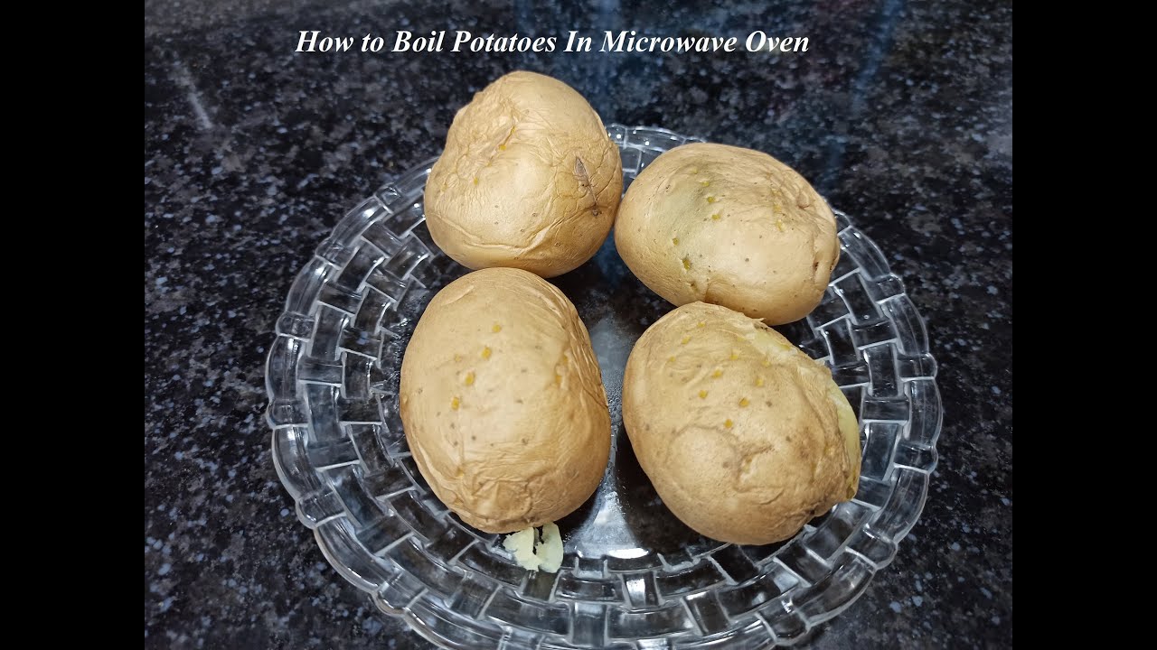 How to Boil Potatoes in Microwave Oven YouTube