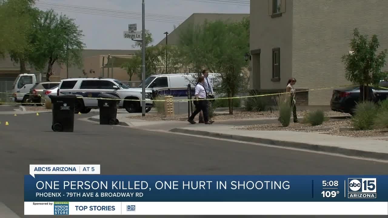 1 dead, 1 hurt in shooting near 83rd Avenue and Broadway Road - YouTube