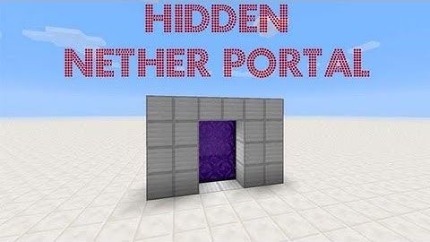 Flush Hidden Nether Portal 1.5 [Minecraft Tutorial]