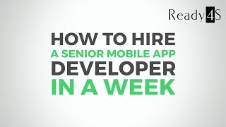 How to hire a senior app developer in a week? screenshot 5