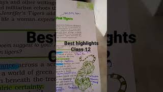 Aunt Jennifer's Tiger class 12 English notes