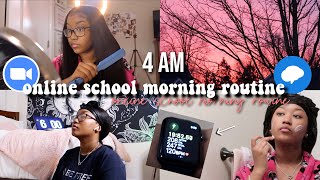 Productive 4Am Online School Morning Routine First Day Back To School Grwm, Workouts, Tiktoks