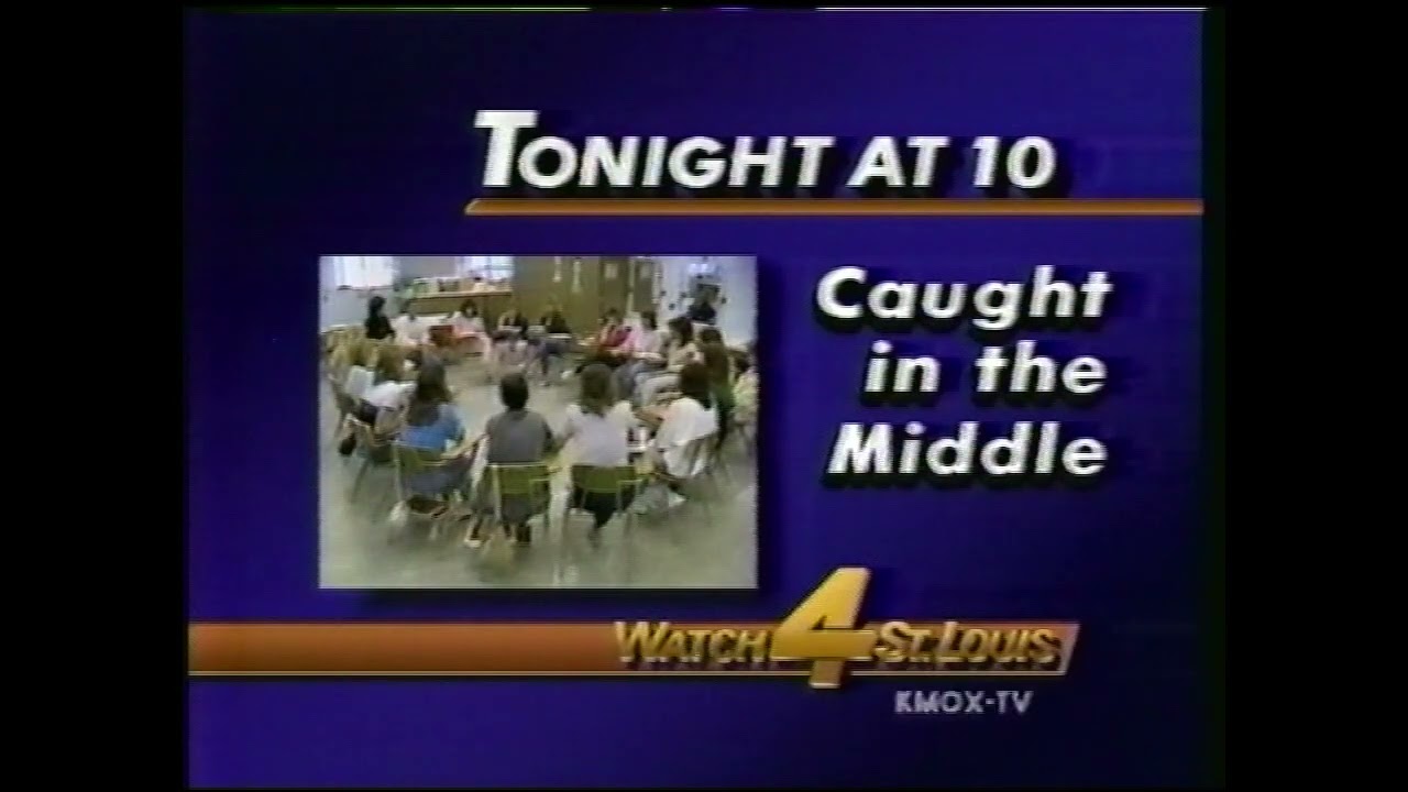 KMOX-TV News channel 4 St. Louis Bumper  "Caught in the Middle) 5/26/1986