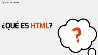 ¿Qué es HTML?