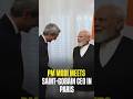 PM Modi Meets Saint Gobain CEO In Paris