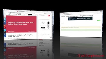 AngularJS PHP CRUD Operations Using PDO Connection Quick Demo