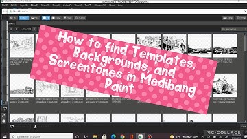 How to Find Templates, Backgrounds, and Screen Tones in Medibang Paint