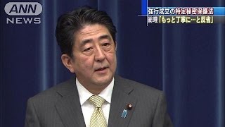総理「一般人は巻き込まれない」　特定秘密保護法(13/12/09)