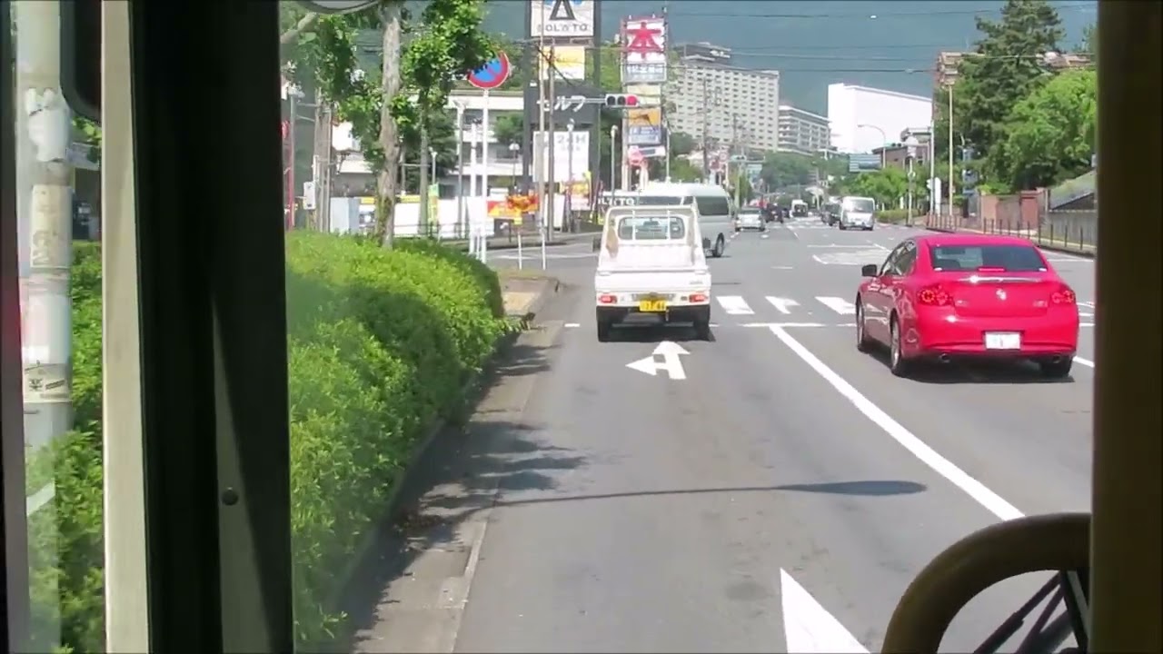 亀の井バス502　別府駅西口⇔扇山団地(往復)　前面展望動画