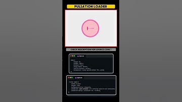 PULSATION LOADER using html css #coding #programming #css