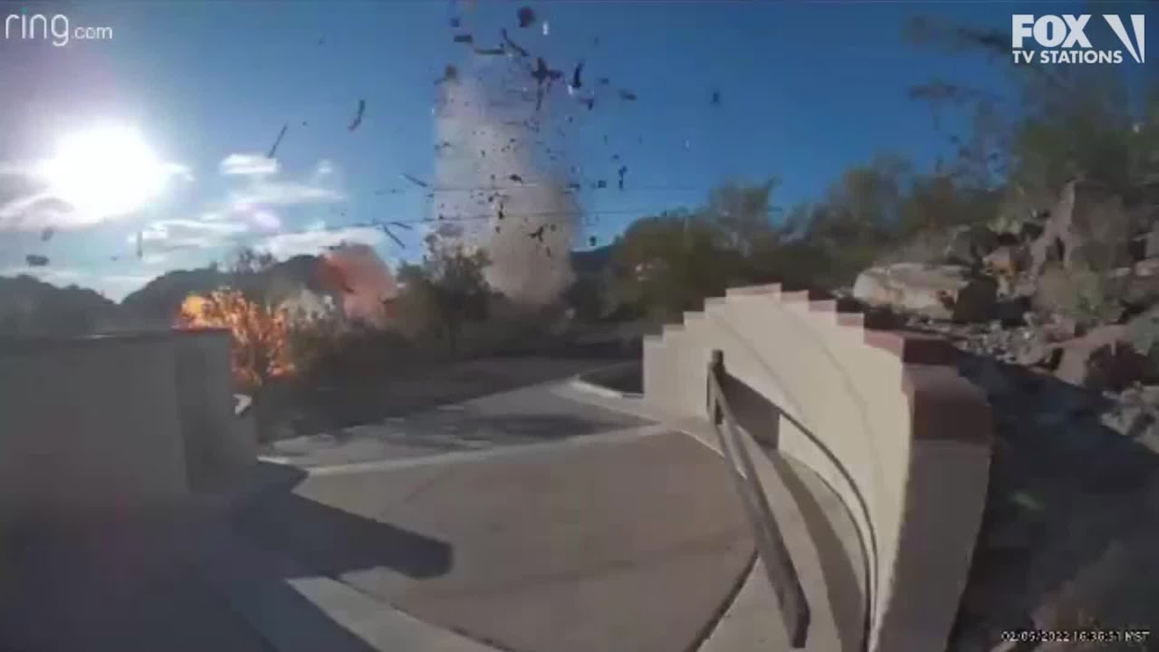 Ring Doorbell catches Phoenix home explosion near Piestewa Peak YouTube