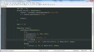 Animating Size on an Interval - HTML5 Canvas Animation Tutorial 2