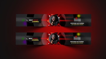 How to Design YouTube Channel Banner Template - Photoshop cc Tutorial