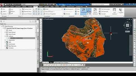 AutoCAD Civil 3D Drape Images Over A Surface