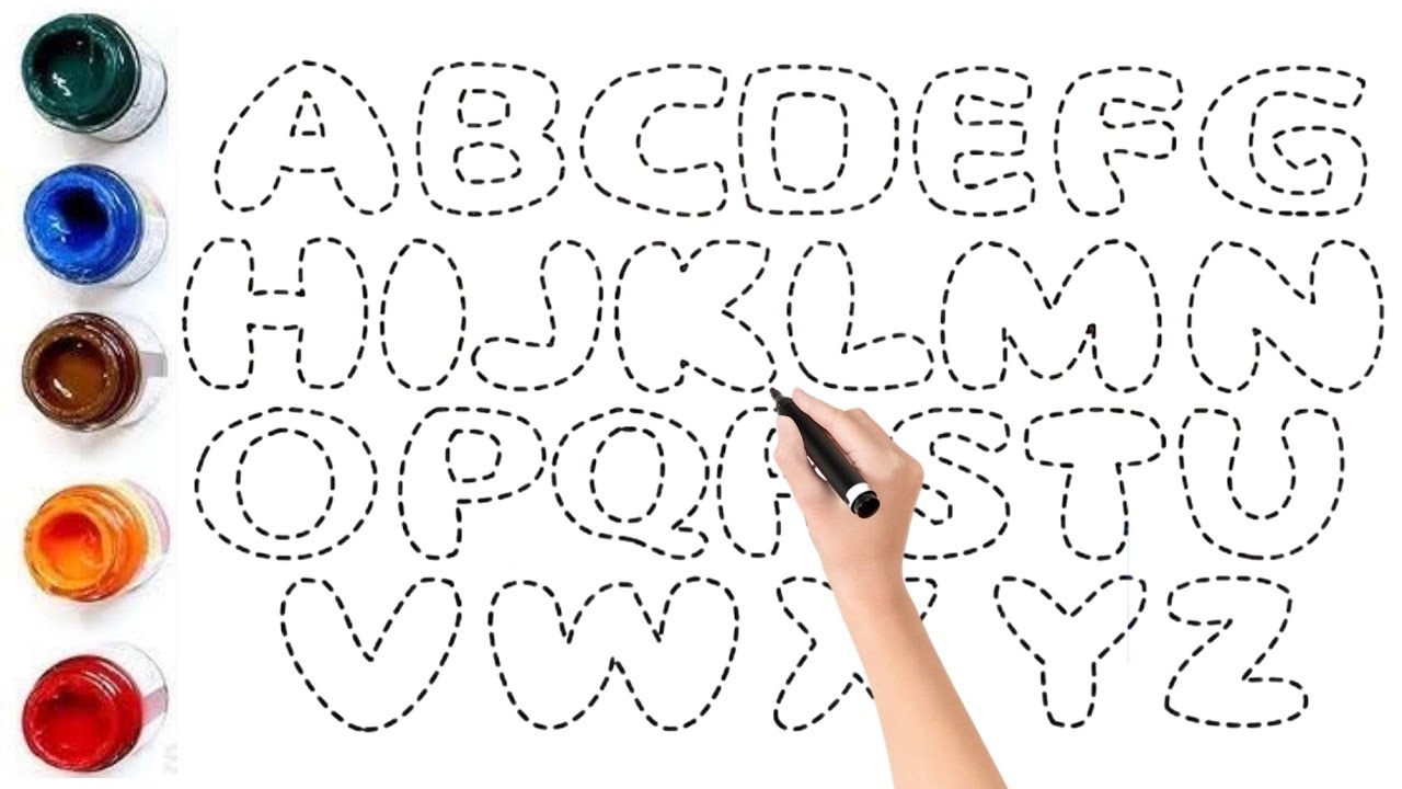 Kids Learn to Draw and Paint Alphabet A to Z | ABC Drawing & Coloring for Toddlers