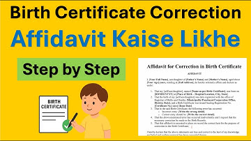Birth Certificate Correction Affidavit: How to Make it? (What to write + Format)" | Affidavit format