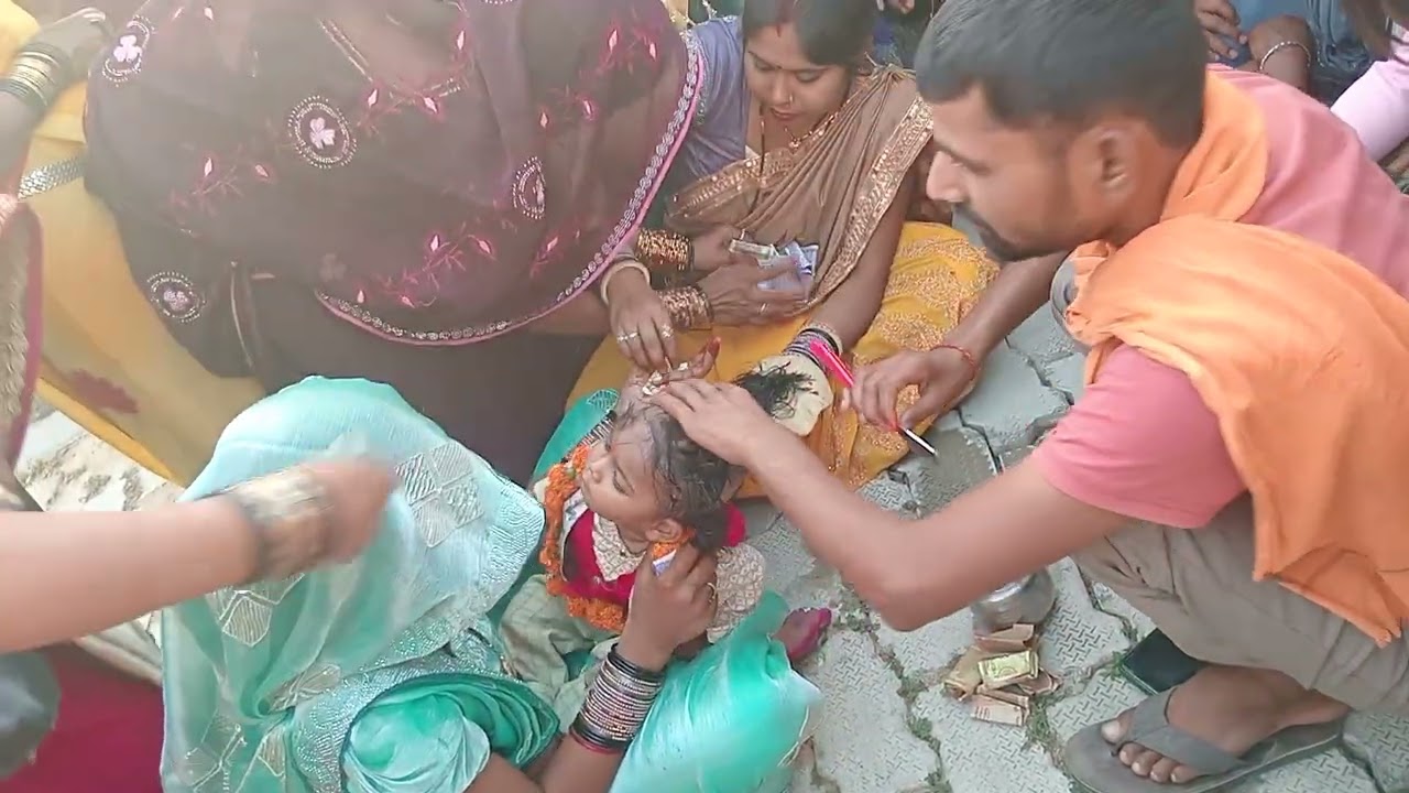 Babu ka mundan 😇😇😇😇