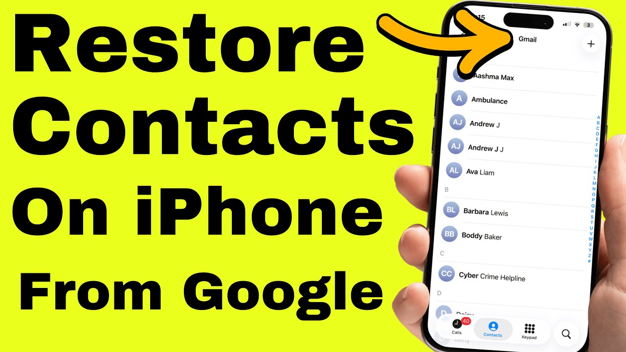 How to Restore Contacts on iPhone from Google in Minutes (iOS 26) ANY ...