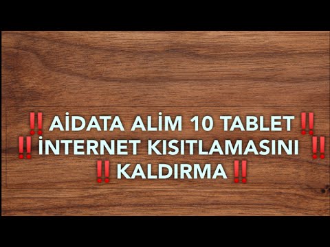 ‼️AİDATA ALİM 10 TABLET İNTERNET KISITLAMASINI KALDIRMA ‼️