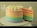 How to Make Best Rainbow Cake | Swiss Meringue Buttercream