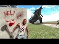 Franklin Fight A Gaint Godzilla in indian bike driving 3d