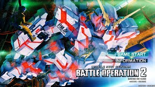 MOBILE SUIT GUNDAM BATTLE OPERATIONS 2: Unicorn Gundam Showcase | PS4 HD
