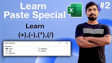 Paste Special in Excel learn Arithmetic Operations| Part 2 | By Rinkesh Shah