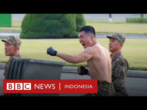 Militer Korea Utara unjuk aksi kekuatan fisik pada dunia - BBC News Indonesia