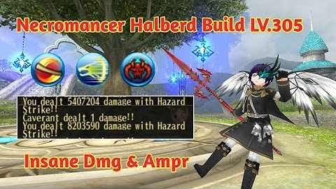 Toram Online - Hazard Strike is INSANE !! New Necromancer Halberd Build Lv.305
