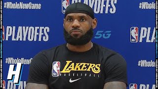 LeBron James Postgame Interview - Game 4 | Lakers vs Rockets | September 10, 2020 NBA Playoffs