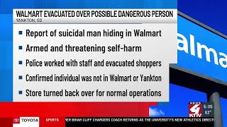 South Dakota Walmart evacuated after unfounded report of suicidal, armed individual