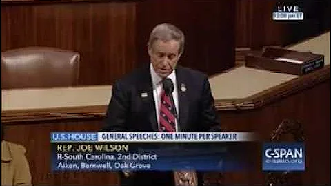 9.21.16 - Rep. Joe Wilson One Minute: Tribute to Chairman Jeff Miller (FL-01)