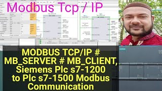 Modbus Tcpip Siemens Plc S7-1200 To Plc S7-1500 Modbus Communication