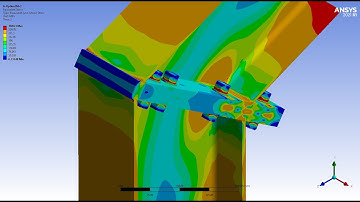 Analysis of Steel Gantry Frame Assembly in ANSYS