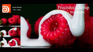 Houdini Cream Flip Simulation - Procedural Setup (Project files Included)