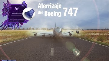 Animación aterrizaje B747 (Cinema4D y After Effects) by @ildefonsosegura
