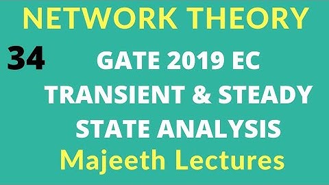 Network Theory GATE 2019 EC Transient Analysis |#34|