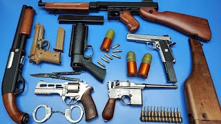 Airsoft guns - Military Weapons Grenade Launcher,Pump Shotgun,Magnum,Beretta,1911,Mauser Full auto