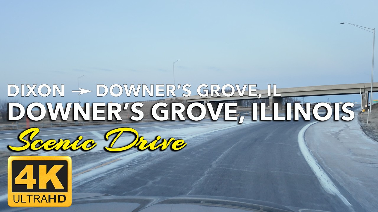 Scenic Drive from Dixon, Illinois to Downers Grove, Illinois | Fading Light to Suburban Glow