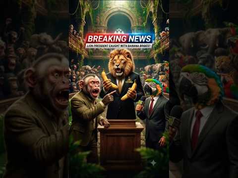 Lion Holds Press Conference 😂 AI Animals Breaking News | Funny Animal Shorts