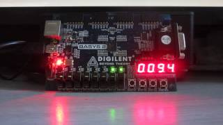 Collatz Conjecture, as implemented on BASYS2 board