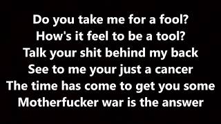 five finger death punch - war is the answer (lyrics)