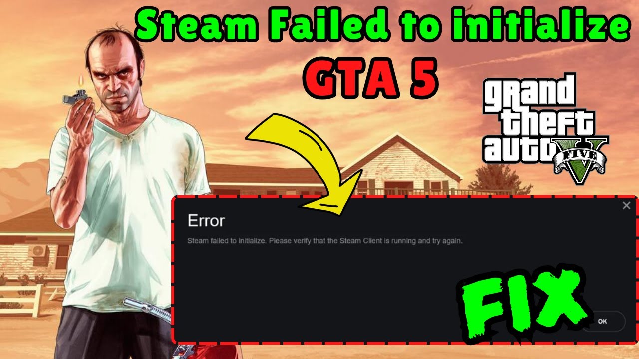 Steam failed to initialize SteamDeck GTA 5 fix - YouTube