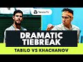 Tabilo vs khachanov dramatic tiebreak  rome 2024