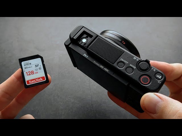 How to Insert SD Memory Card in Sony ZV-1 Camera - YouTube